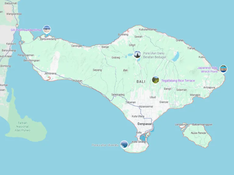 Rute Wisata Bali Yang Searah